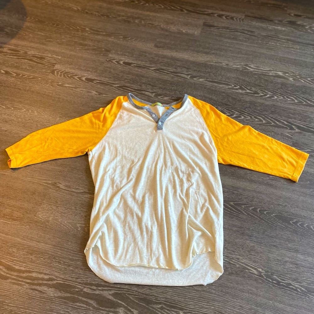 Mens Baseball 3/4 sleeve shirt